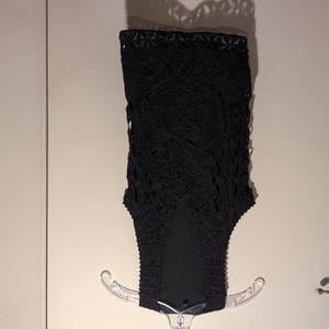 Black lace tank top